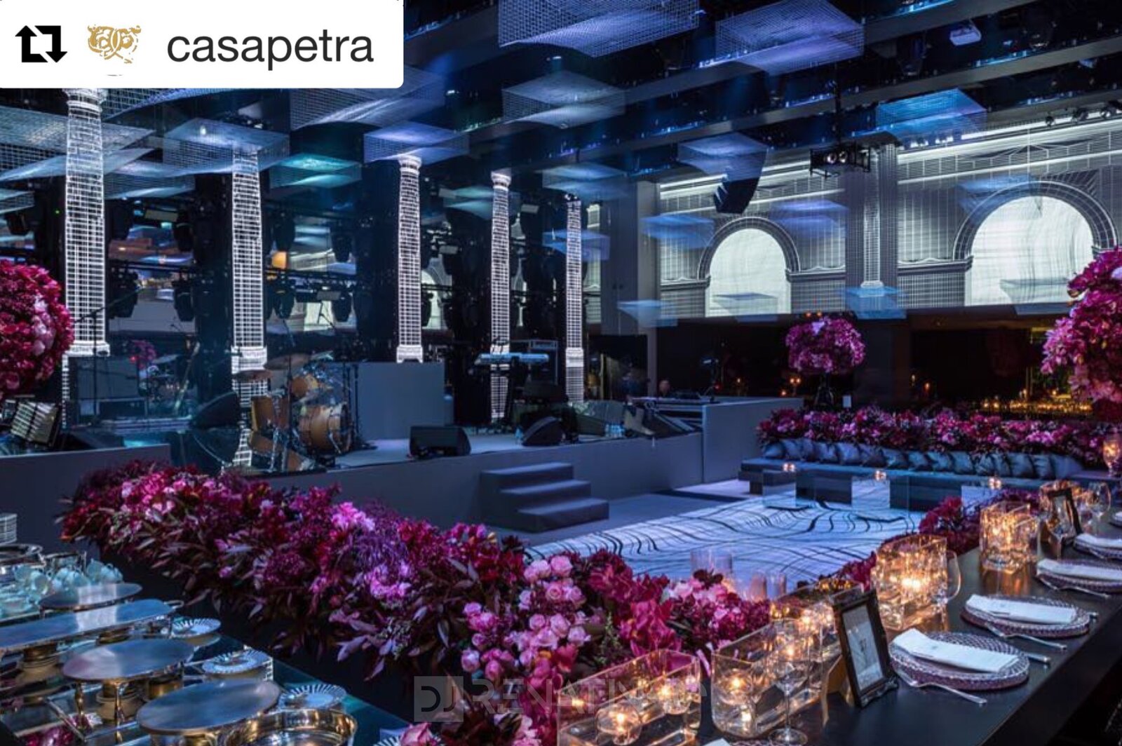 Iluminação e produção de casamento